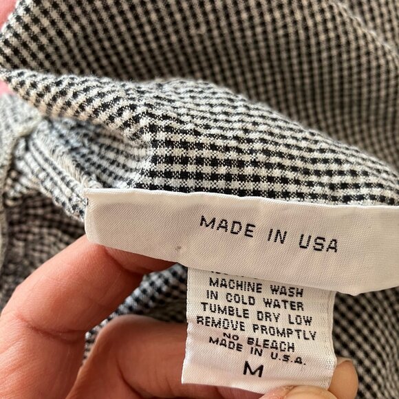 'No Saint' Seersucker Cotton Vest (wm M/S) and Pant (wm Med) Ensemble - Picture 5 of 10